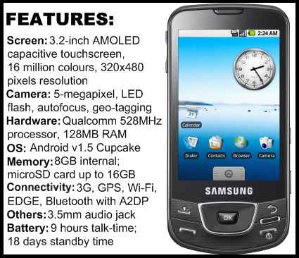Samsung Galaxy I7500 Android phone India